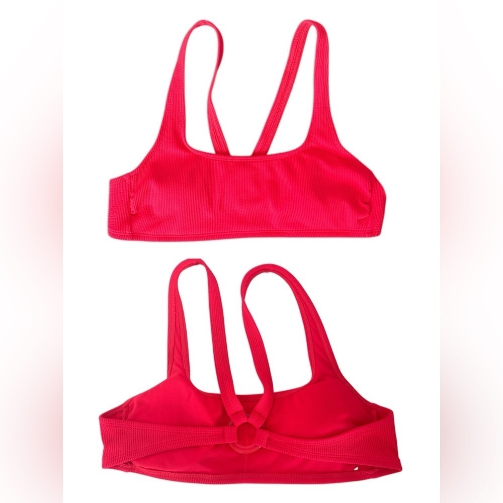 Neon Ribbed Swim Bikini Top - Picture 2 of 9